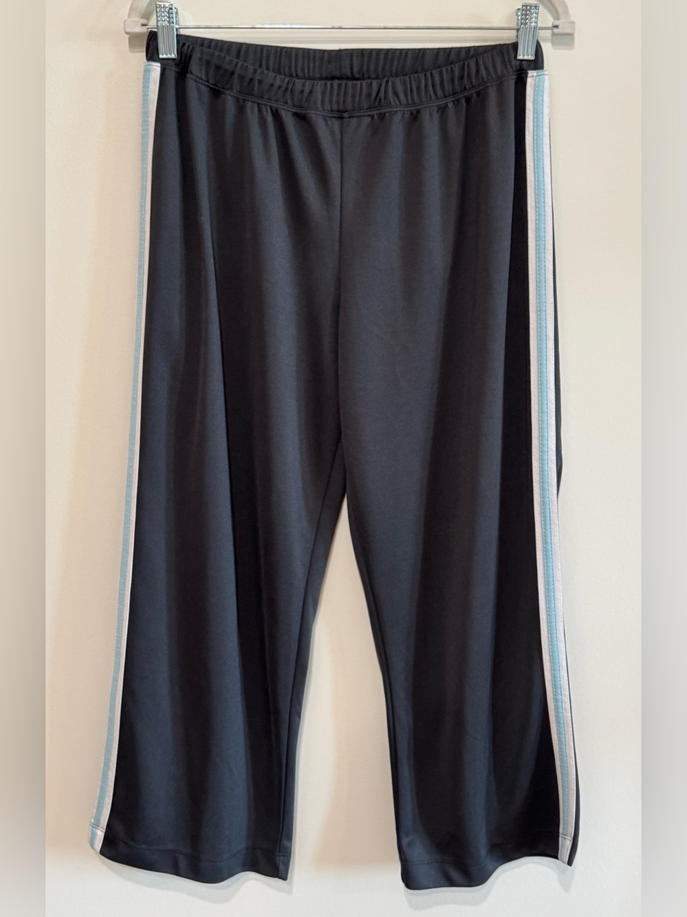 Flyte Action Wear Vintage Y2K Side Stripe Cropped Capri Pants Size L